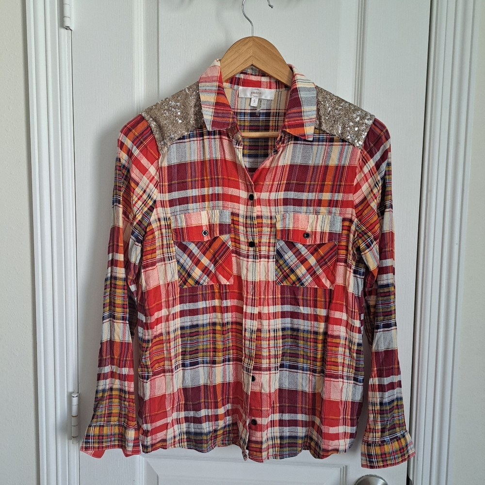 Entro Plaid SHIRT Size SMALL